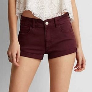 American eagle highrise jean shorts